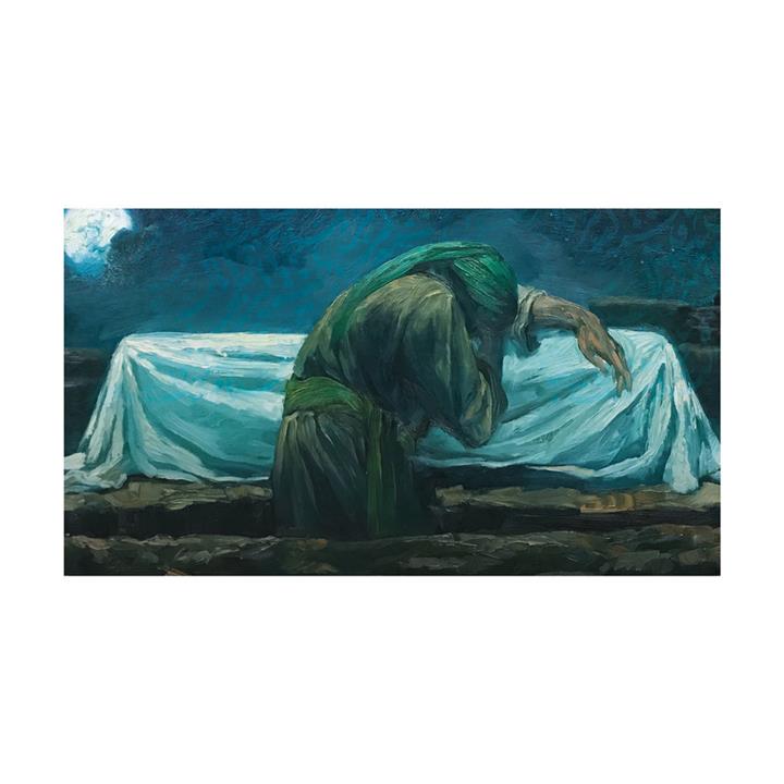 پرچم مدل پشت منبری شهادت حضرت زهرا (س) کد 8689M